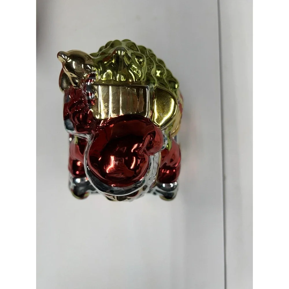 A Christmas Story Santa in Chimney COOKIE‎ JAR Metallic Shiny